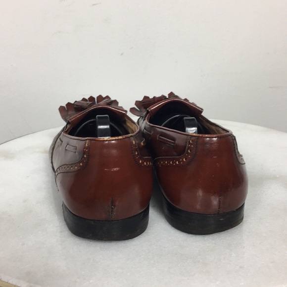 Salvatore Ferragamo Men’s Brown Leather Tassel 8 - Picture 2 of 7